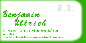 benjamin ullrich business card